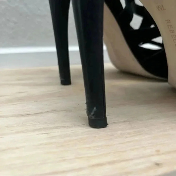 Rebecca Minkoff Black Roxie Caged Stiletto Heels 7 - Picture 4 of 9